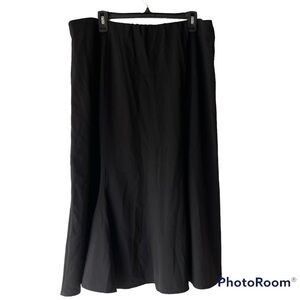 NYCC Women's Plus Size Black Skirt Formal Skirt Flounce Hem, Sz 18W